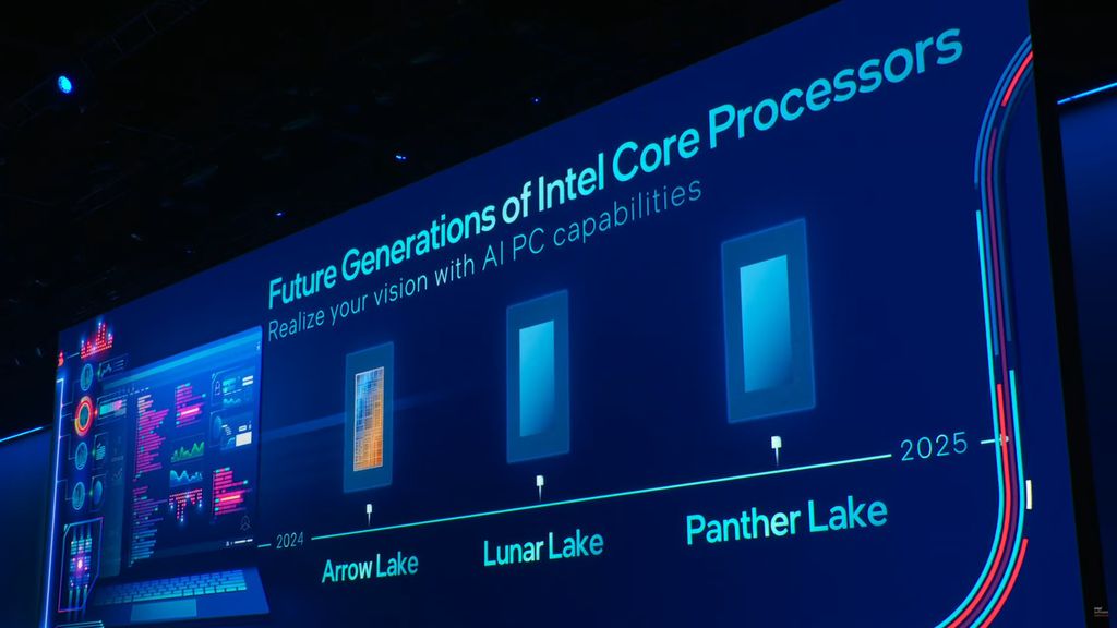 A Intel terá um ano agitado em 2024, com diversas gerações de CPUs coexistindo (Imagem: Divulgação/Intel)