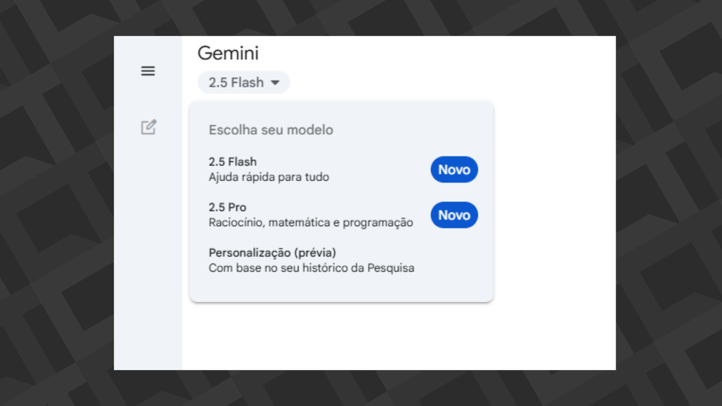 Gemini 2.5 Pro é liberado a todos (Imagem: Captura de tela/Bruno De Blasi/Canaltech)