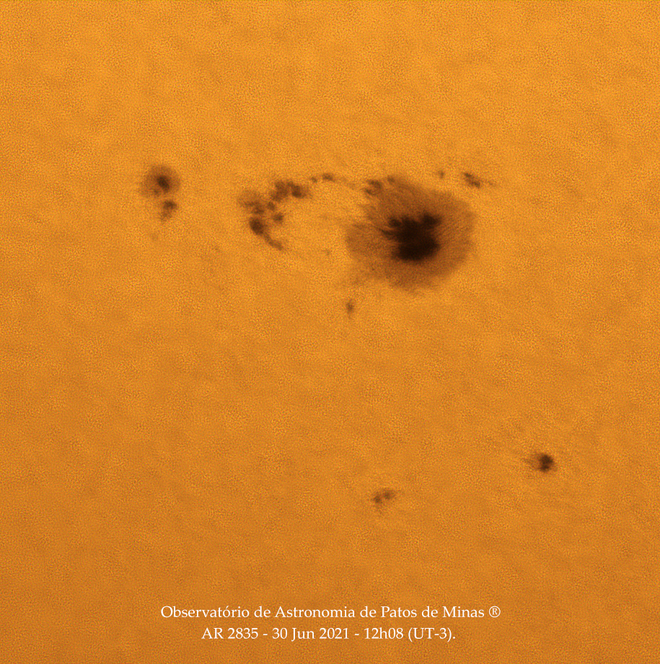(Imagem: Reprodução/Observatório de Astronomia de Patos de Minas)