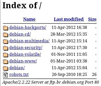 Site de FTP do Debian Linux Site de FTP do Debian Linux