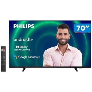 Smart TV 70” 4K UHD D-LED Philips 7406 - 70PUG7406/78 Wi-fi Bluetooth Google Assistente [CUPOM EXCLUSIVO]
