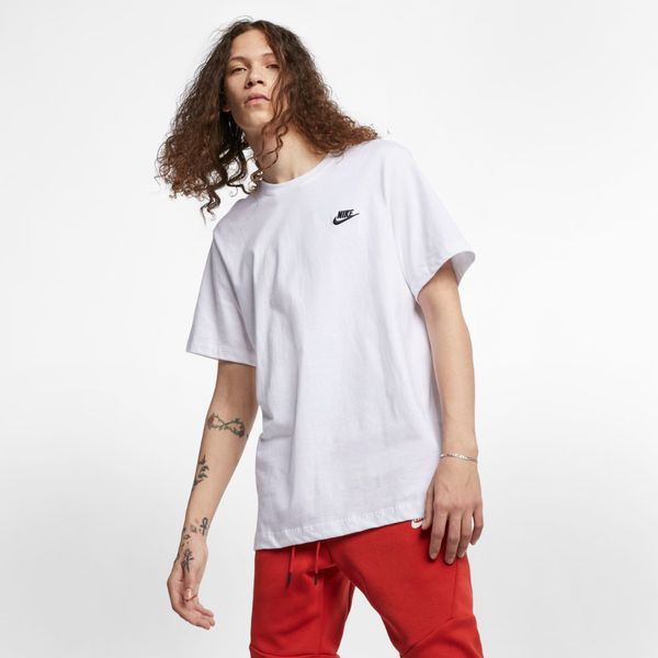 Camiseta Nike Sportswear Club Masculina, Branca | PIX