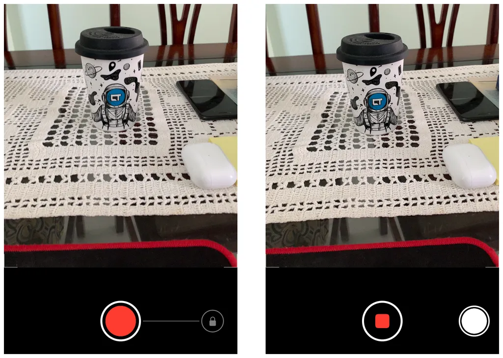 Grave um vídeo e fotografe ao mesmo tempo com o modo QuickTake (Captura de tela: Thiago Furquim/Canaltech)