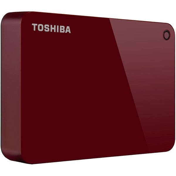 HD Externo Portátil Toshiba Canvio Advance 4TB Vermelho USB 3.0 - HDTC940XR3CA