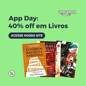 📚 Amazon App Day - 40% off em Livros 📚