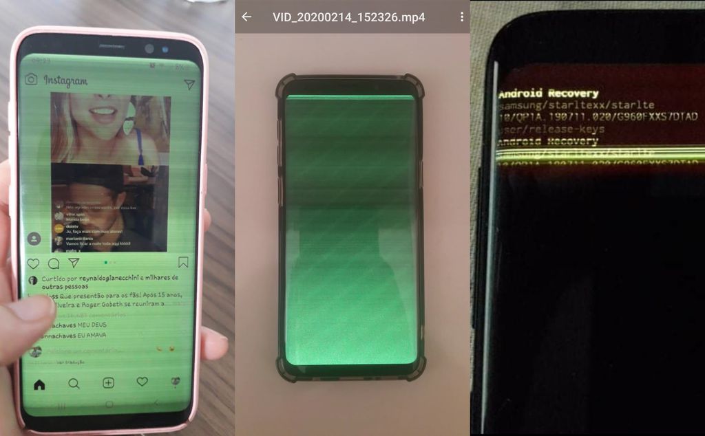 Aparelhos da Samsung apresentam defeito na tela parecido com o S20 Ultra (Foto: Reprodução/Clube do Hardaware)