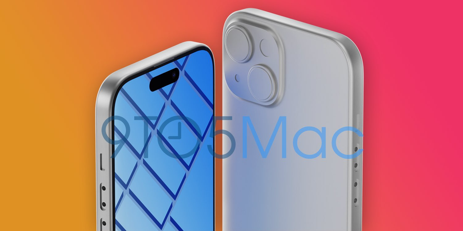 Renderização do iPhone 15 baseada em arquivos CAD