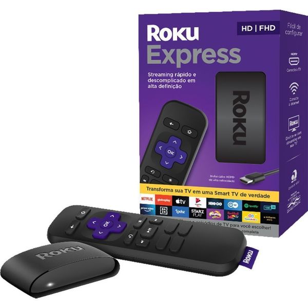 Roku Express Dispositivo de Streaming [APP + CUPOM]