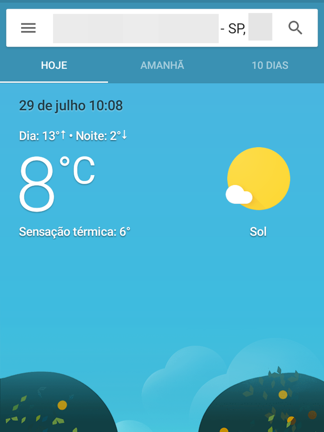 Previsão do tempo no Google Now ganha visual novo e mais