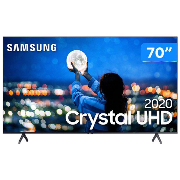 Smart TV Crystal UHD 4K LED 70” Samsung - 70TU7000 Wi-Fi Bluetooth 2 HDMI 1 USB