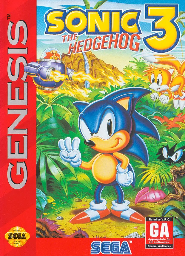 Capa de Sonic 3, de 1994 (Foto: Divulgação/SEGA)