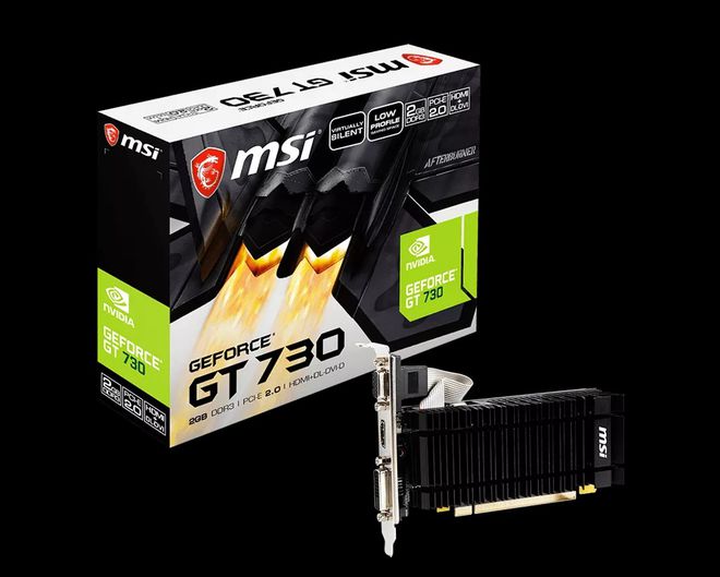 GeForce GT 730 voltou ao mercado em relançamento personalizado da MSI (Imagem: Divulgação/MSI)