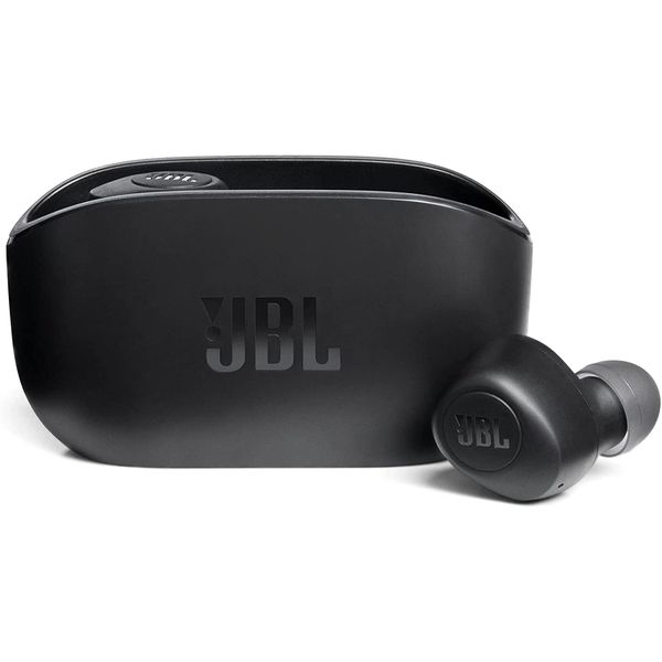Fone de Ouvido Bluetooth JBL Wave 100TWS Intra-Auricular Preto - JBLW100TWSBLK