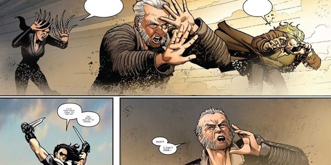 Hulk-Wolverine cega e ensurdece seus inimigos ao mesmo tempo (Imagem: Reprodução/Marvel Comics)
