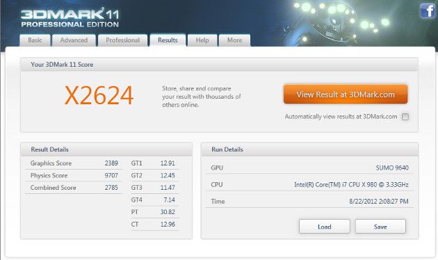 Benchmark Itautec InfoWay W7730 Benchmark Itautec InfoWay W7730