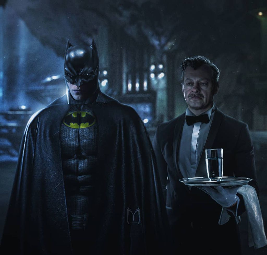 Fanart mostra Robert Pattinson como Batman ao lado de Andy Serkis como Alfred (Imagem: M)