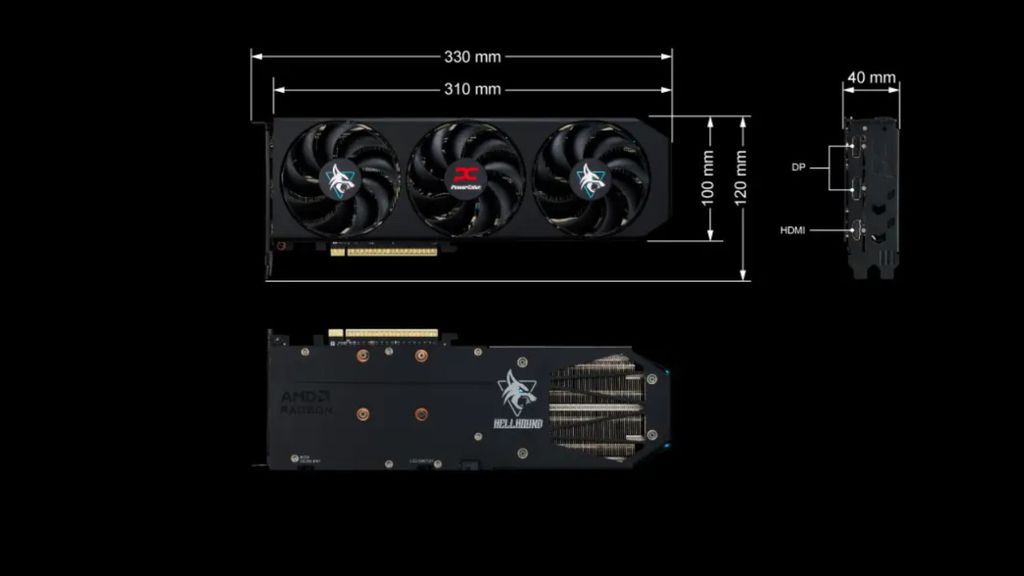 Imagem da RX 9060 XT Hellhound