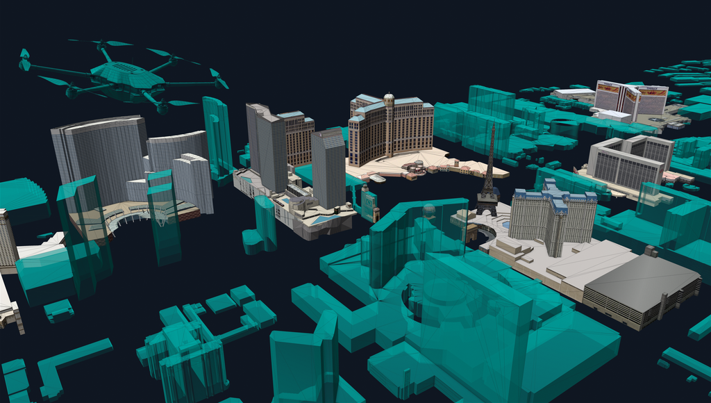 Mapeamento em 3D do espaço aéreo de cidades para entrega usando drones
