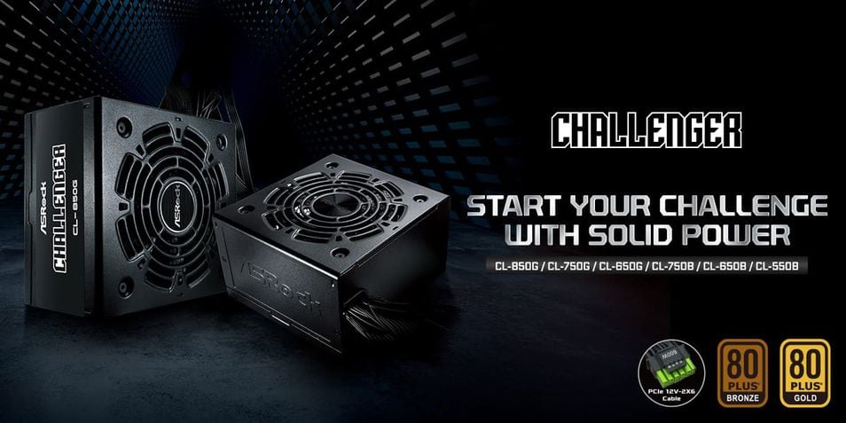 Novas fontes ASRock Challenger