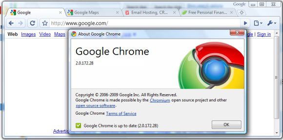 Primeira versão estável e pública do Google Chrome (Imagem: Google)