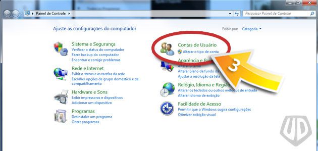 Painel de controle do Windows Painel de controle do Windows