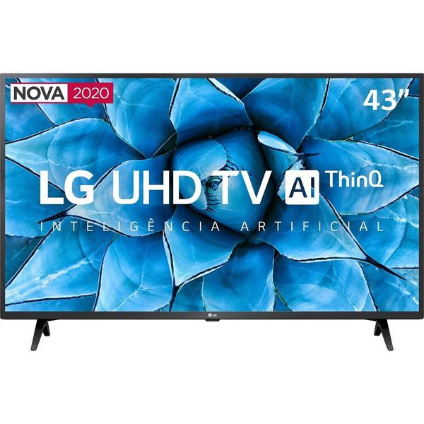 Smart TV 43'' LG 43UN7300 Ultra HD 4K 3 HDMI 2 USB Wi-Fi Inteligência Artificial ThinQ AI Google Assistente Alexa IOT [CUPOM]