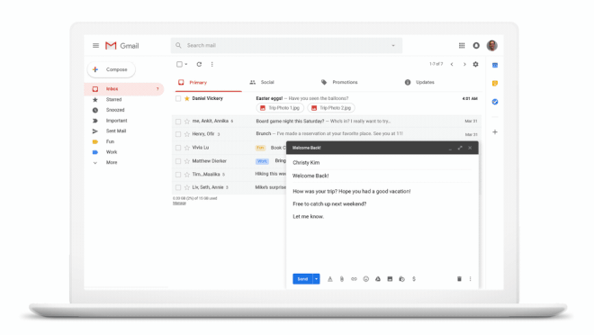 Gmail ganha ferramenta de agendamento de envios e novidades em IA