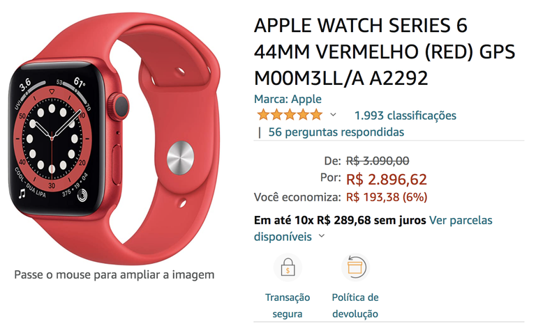 apple watch series 6 a2292