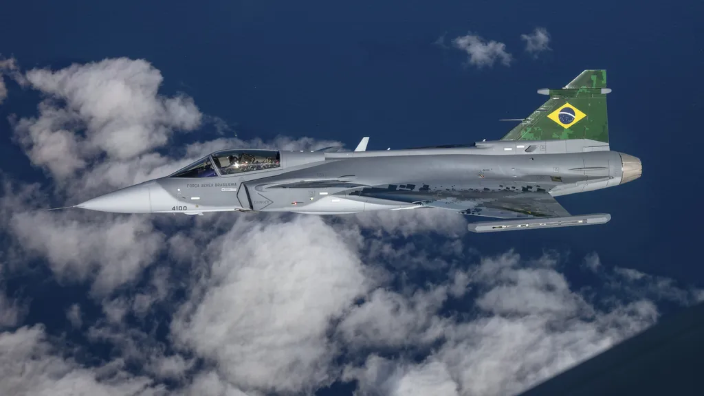 Embraer ficou responsável pela produção do sueco F-39 Gripen no Brasil (Imagem: Divulgação/Força Aérea Brasileira)