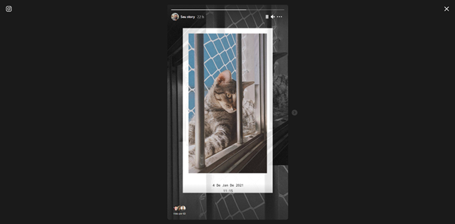 Layout atual do Instagram Stories no desktop (Imagem: Captura de tela/Diego Sousa)