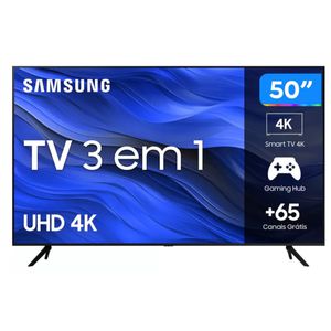 Smart TV 50” UHD 4K LED Samsung 50CU7700 - Wi-Fi Bluetooth Alexa 3 HDMI | CUPOM EXCLUSIVO