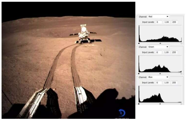 Por que algumas das fotos do lado afastado da Lua mostram a superfície vermelha?