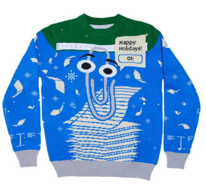 O suéter feio da Microsoft custa US$ 74,99 (R$ 400) (Imagem: Reprodução/Microsoft)