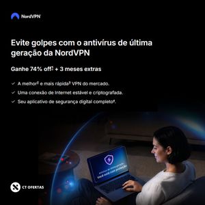 NordVPN Antivirus + VPN: um antivírus de última geração integrado à NordVPN com 65% OFF + 3 meses extras | Plano de 2 anos com desconto