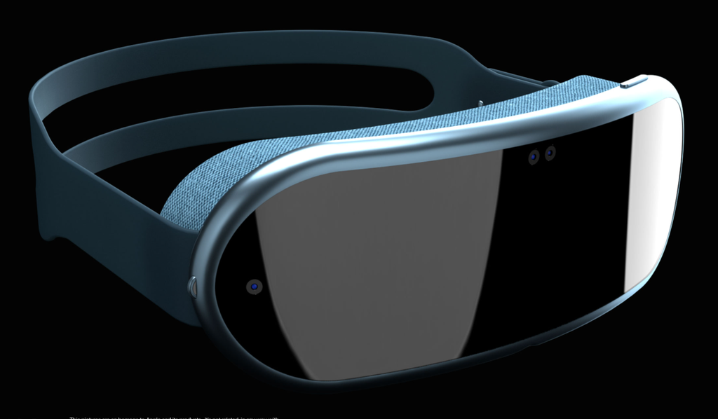 Óculos AR/VR da Apple devem ter design característico (Imagem: Reprodução/Antonio De Rosa)