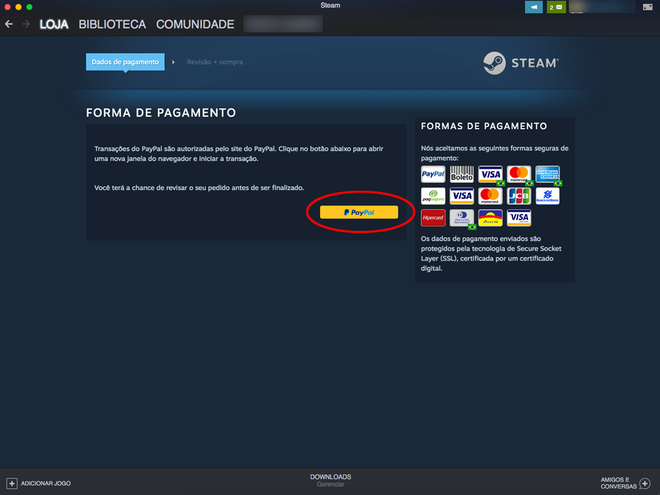 Como pagar jogos da Steam com sua conta PayPal - Canaltech