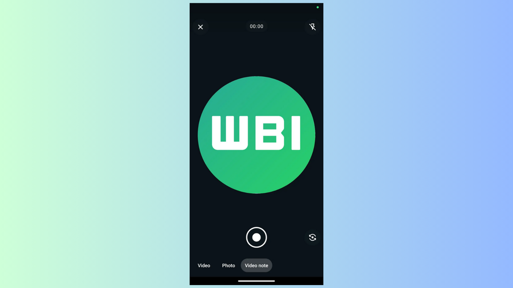 Nova opção para gravar mensagens de vídeo no WhatsApp (Imagem: Reprodução/WABetaInfo)