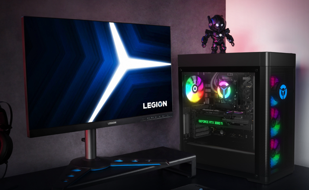 O Legion Blade 9000K 2022 é um dos primeiros desktops do mundo a contar com a 12ª geração de processadores Intel Alder Lake (Imagem: Lenovo)