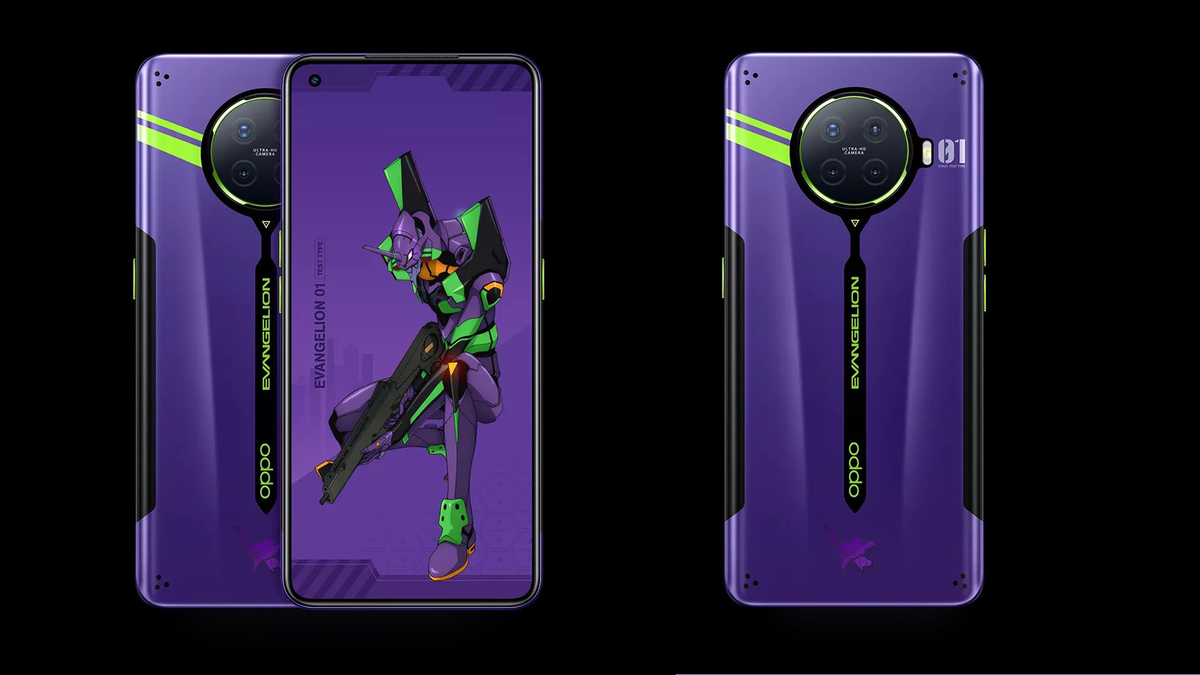 OPPO Ace 2 エヴァンゲリオン コラボモデル　eva限定版　8+256g Oppo Ace2 e acessórios ganham edições especiais inspiradas no