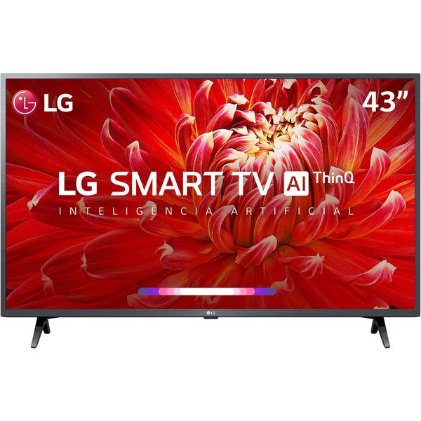 Smart TV Led 43'' LG 43LM6300 FHD Thinq AI Conversor Digital Integrado 3 HDMI 2 USB Wi-Fi [Cashback]