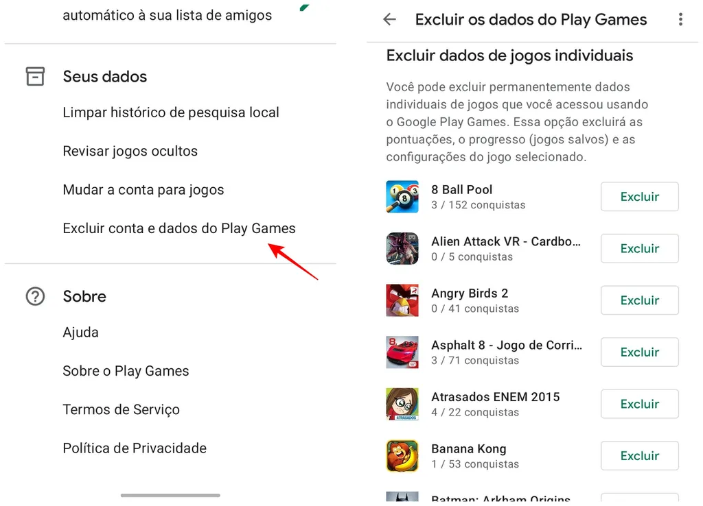 Google Play Games  Como apagar o progresso de um jogo - Canaltech
