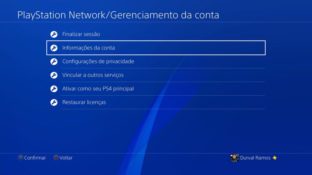 PS4 verificação PS4 verificação