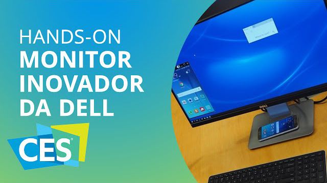 Monitor da Dell carrega e exibe tela do seu smartphone [Hands-on | CES 2016]