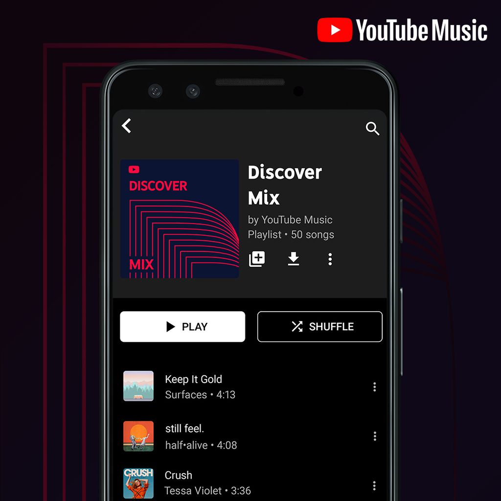 YouTube Music bate de frente com Spotify e lança novas playlists