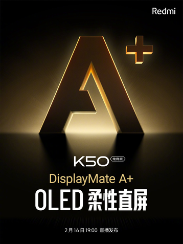 Redmi K50 Gaming terá tela com maior certificação do DisplayMate