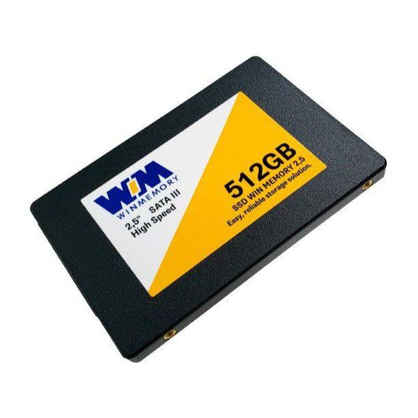 SSD 512GB WIN MEMORY SATA 2,5” Leitura 560MB/s - Gravação 540MB/s SWR512G