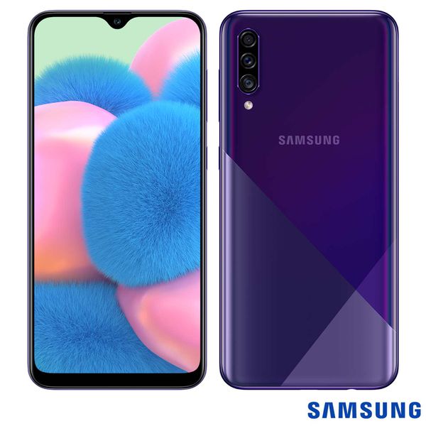 Samsung Galaxy A30s Violeta, com Tela de 6,4", 4G, 64GB e Câmera de 25MP + 5MP + 8MP Ultra Wide 123° - SM-A307GZLBZTO