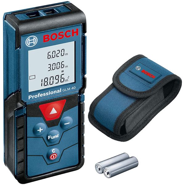 Trena Laser Bosch GLM 40 alcance 40m com bolsa protetora