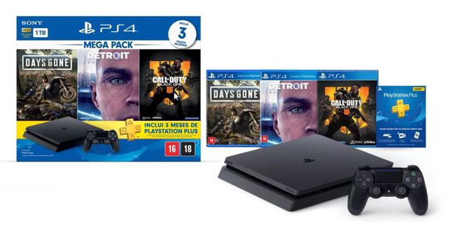 Sony anuncia novo bundle do PlayStation 4, com console e três jogos -  Canaltech