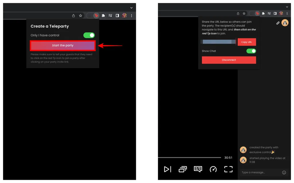 Como assistir Netflix com amigos: Teleparty é extensão gratuita para Chrome (Captura de tela: Caio Carvalho)